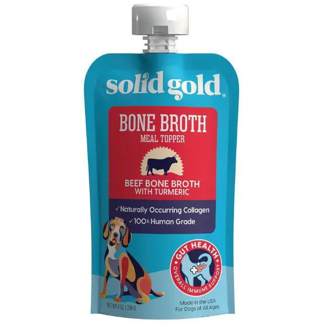 Alt view image 6 of 6 - 2 Pack Solid Gold Bone Broth Meal Topper for Dogs, Grain-Free, Beef Flavor, 8 oz
