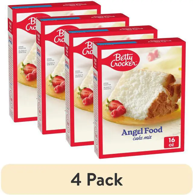 Main image of Betty Crocker Angel Food Cake Mix, Just Add Water, 16 oz (4 Pack)