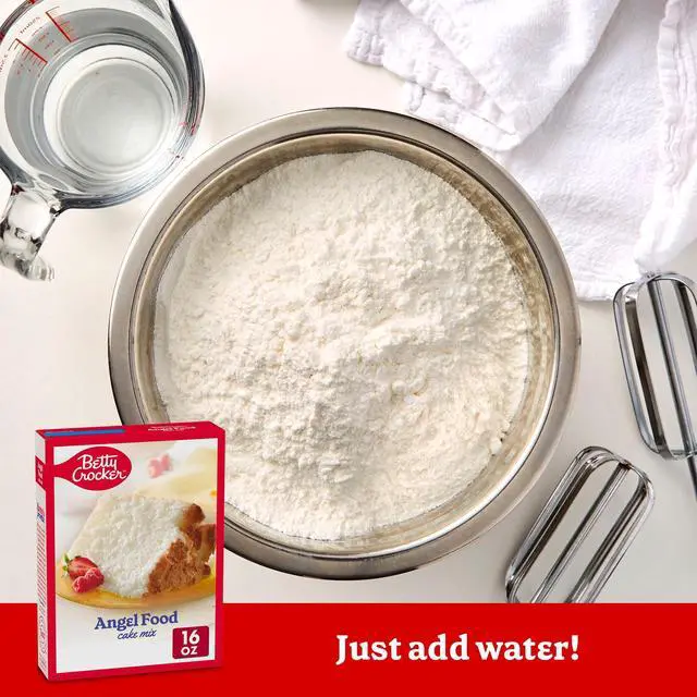 Alt view image 2 of 5 - Betty Crocker Angel Food Cake Mix, Just Add Water, 16 oz (4 Pack)
