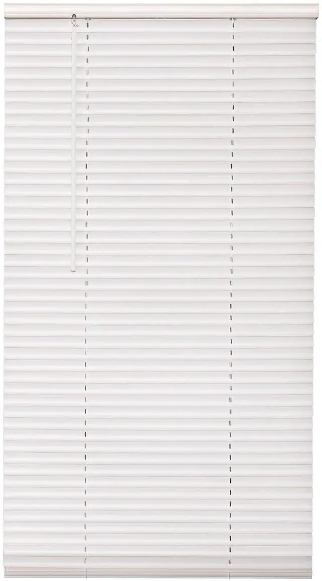 Alt view image 6 of 6 - Mainstays Cordless Vinyl Light Filtering Mini Blinds, 1 in, White, 27 in W x 64 in L