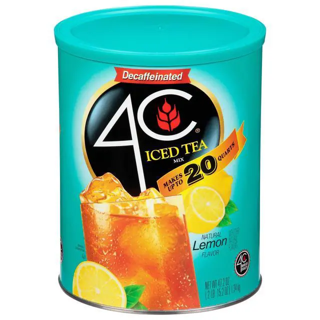 Main image of 4C Decaf Lemon Iced Tea Mix, 47.2 oz, 1 Ct