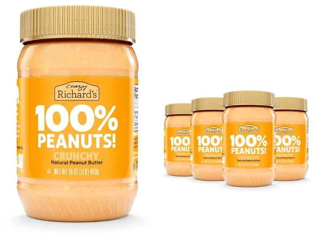 Alt view image 5 of 6 - Crazy Richard's Cruncy Peanut Butter 16oz, 6 Pack