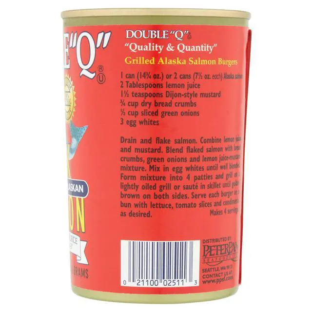 Alt view image 5 of 6 - Double "Q" Wild Caught Alaskan Canned Pink Salmon, 14.75 oz, 4 Pack