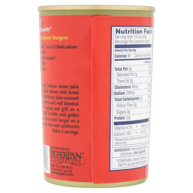 Alt view image 6 of 6 - Double "Q" Wild Caught Alaskan Canned Pink Salmon, 14.75 oz, 4 Pack