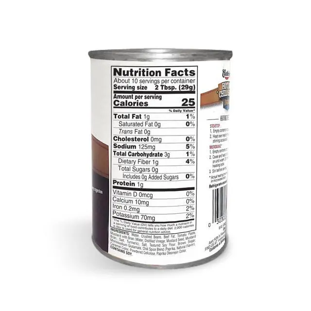 Alt view image 3 of 6 - Castleberry's Hot Dog Chili Sauce Original, 10 oz Can, 8 Pack Classic Chili Dog Topping for Fast Family Meals