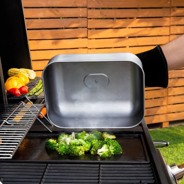 Alt view image 4 of 5 - Expert Grill Stainless Steel Griddle Dome