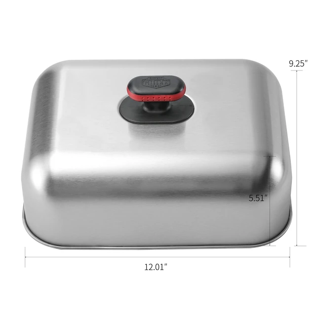 Alt view image 5 of 5 - Expert Grill Stainless Steel Griddle Dome