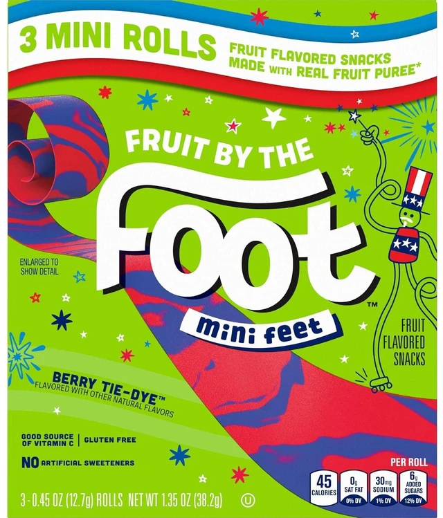 Alt view image 4 of 4 - Fruit By the Foot Berry Tie Dye Mini Snacks, 3 ct