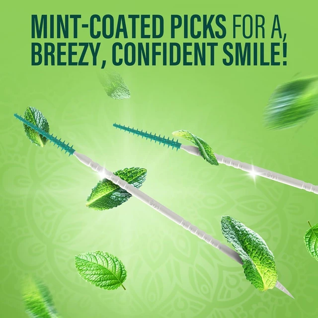 Alt view image 3 of 7 - GuruNanda 2-in-1 QuickPik Toothpick & Interdental Pick, 60 Count (Pack of 2), Soft Rubber Bristles for Plaque Removal & Improved Oral Care, with Travel Case