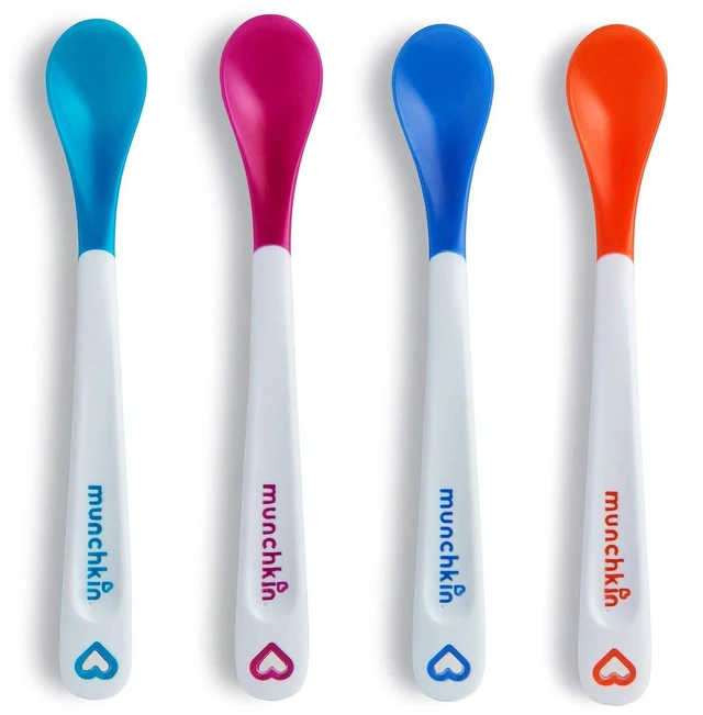 Main image of Munchkin White Hot Safety Baby Spoons, BPA Free, 4 Pack, Polypropylene