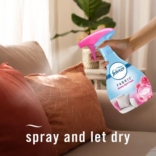 Alt view image 6 of 7 - Febreze Fabric Spray Air Freshener, Downy April Fresh Scent, Odor-Fighting, Couch Cleaner, Linen Spray, Multi-Use, Sneaker Balls Alternative, 23.6 fl oz