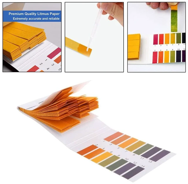 Alt view image 2 of 7 - 6 Pack pH Test Papers 480 Strips Litmus Paper Full Range 1-14