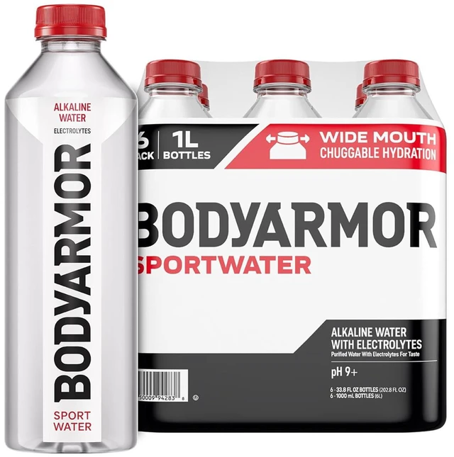 Main image of BODYARMOR SportWater 1L (6 Pack) High Alkaline Water with Electrolytes