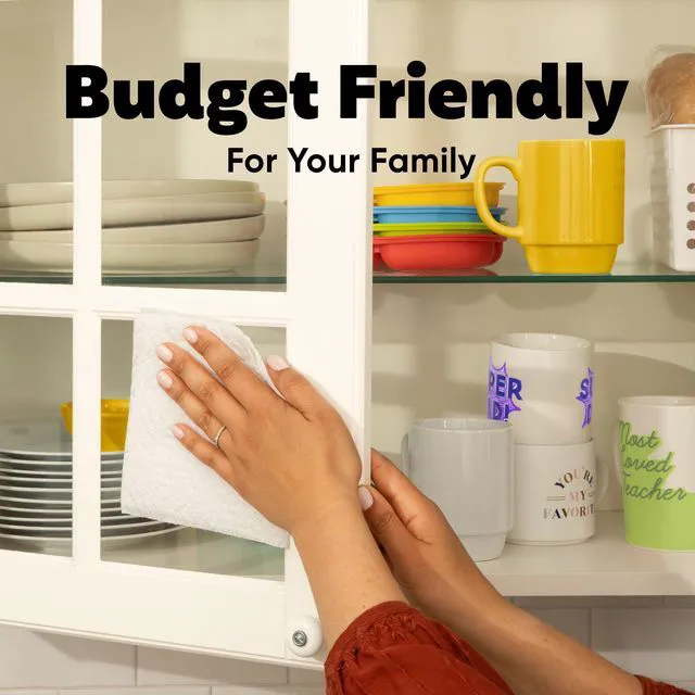 Alt view image 5 of 7 - Bounty Essentials Select-A-Size Paper Towels, 6 Double Rolls, White, 108 Sheets per Roll