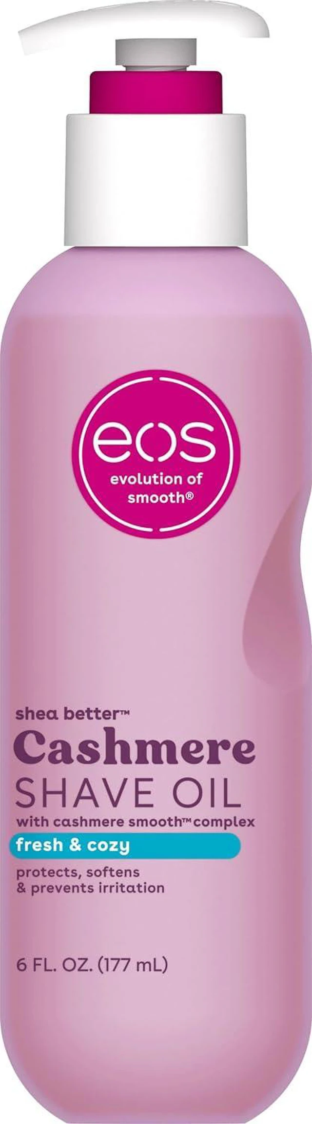 Main image of Eos Cashmere Shave Oil 6floz - Fresh & Cozy, Moisturizing Shea Butter