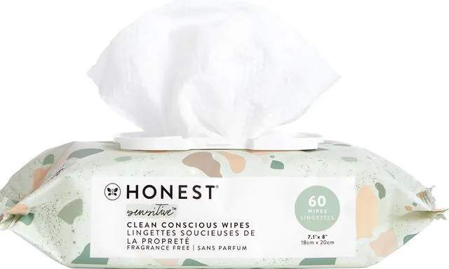 Main image of The Honest Company Geo Mood Multi-Use Baby Wipes, 60Count