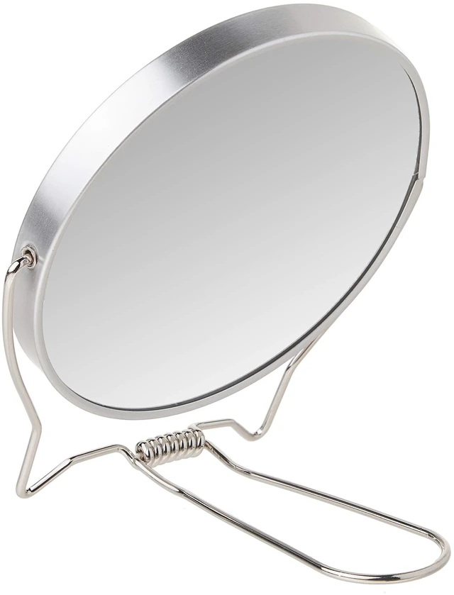 Alt view image 2 of 4 - Goody 2-Sided Makeup Mirror with Stand, 1X/3X Magnification, Lightweight Portable Table Top Vanity Mirror