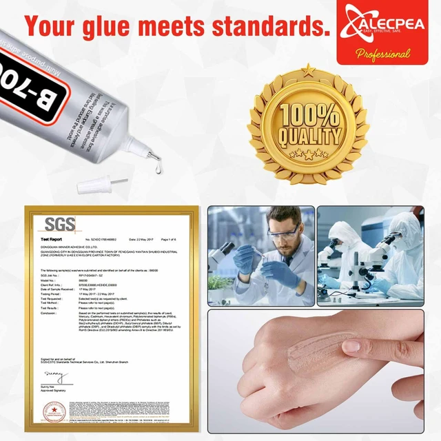 Alt view image 5 of 7 - B-7000 Craft Glue 2 Pack (15ml/0.5oz) - Multi-Function Super Adhesive for Jewelry Making, Rhinestones, Crafts, Clothes, Shoes, Fabric, Cell Phones