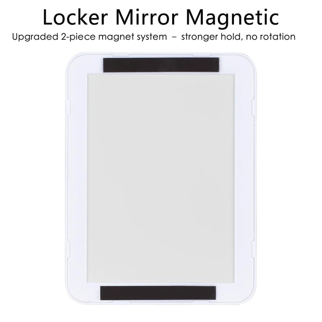 Alt view image 4 of 6 - ARTLYMERS Locker Mirror Magnetic 5x7 Real Glass White