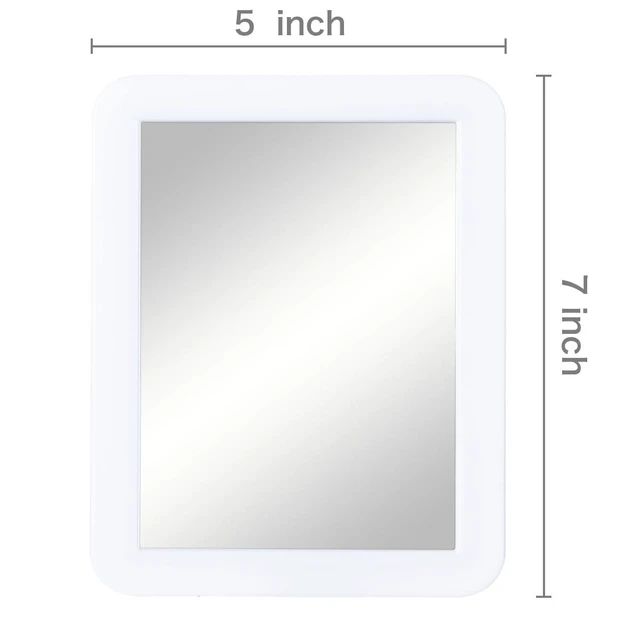 Alt view image 3 of 6 - ARTLYMERS Locker Mirror Magnetic 5x7 Real Glass White