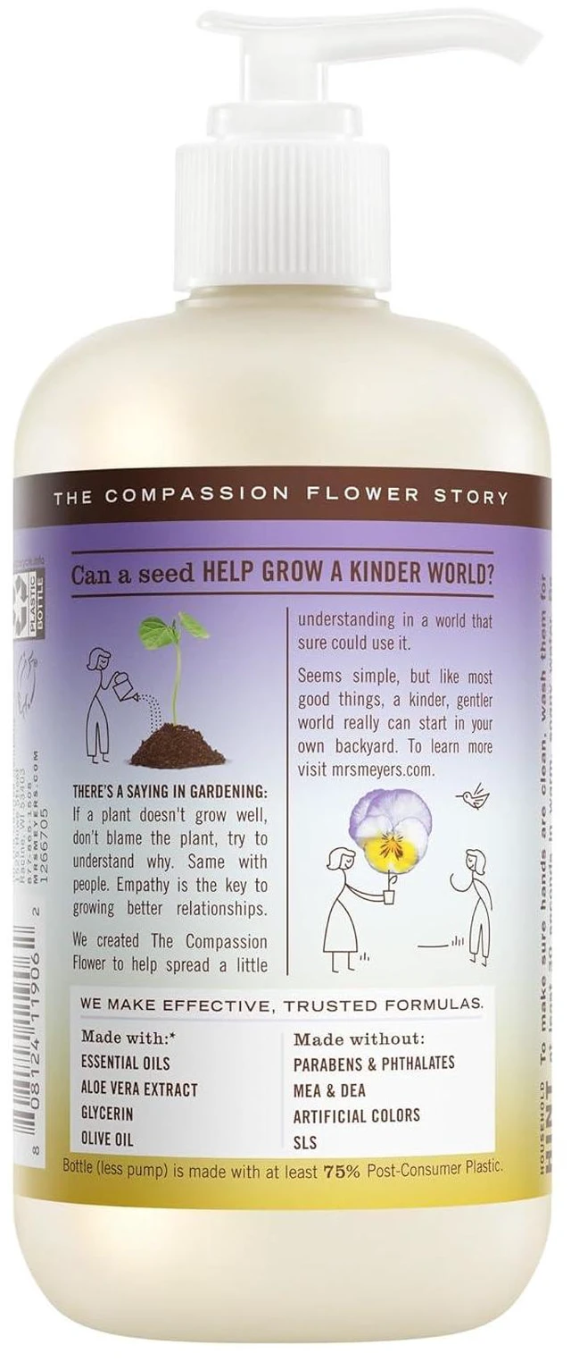Alt view image 2 of 7 - Mrs. Meyer's Clean Day Hand Soap, Compassion Flower Scent, 12.5 Fl Oz