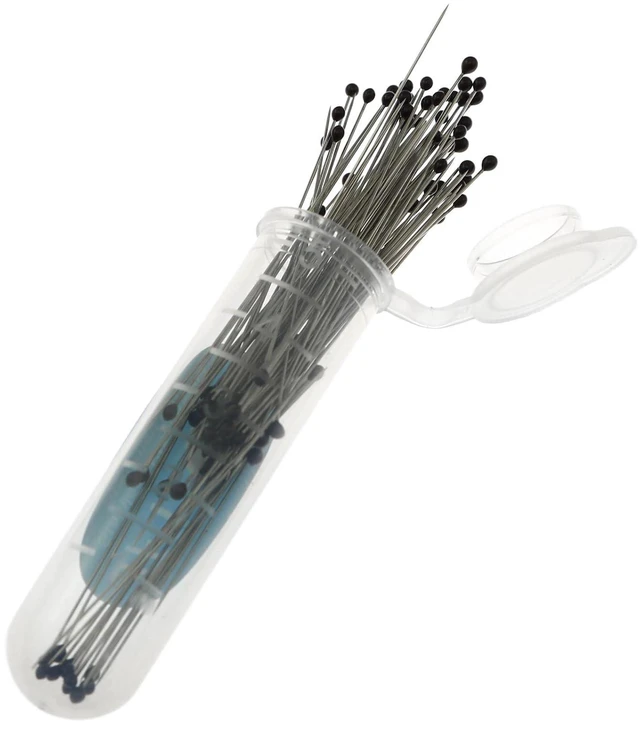 Alt view image 3 of 6 - 40mm 2# Stainless Steel Pins, 100 Pieces/Can, for Entomology, Dissection and Butterfly Collections