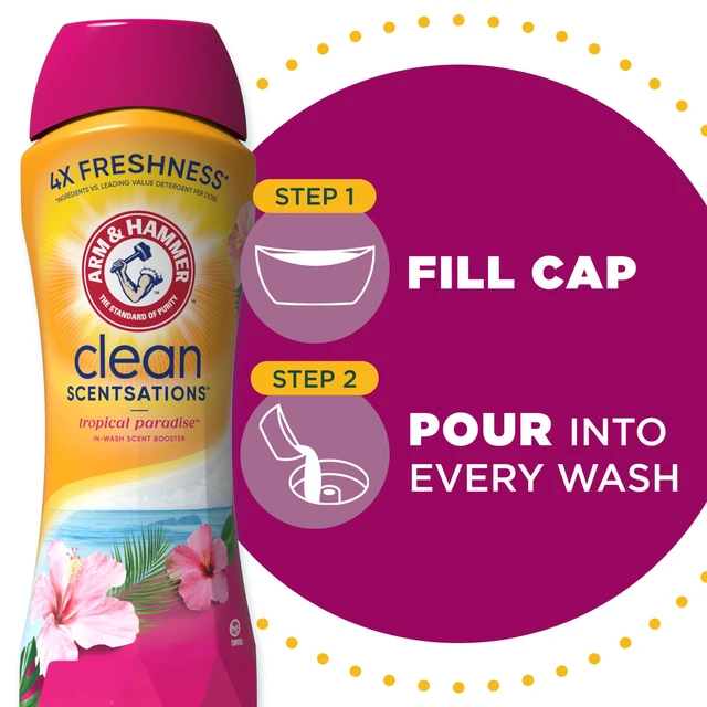 Alt view image 4 of 6 - Arm & Hammer Clean Scentsations Laundry Scent Booster Tropical 24Oz