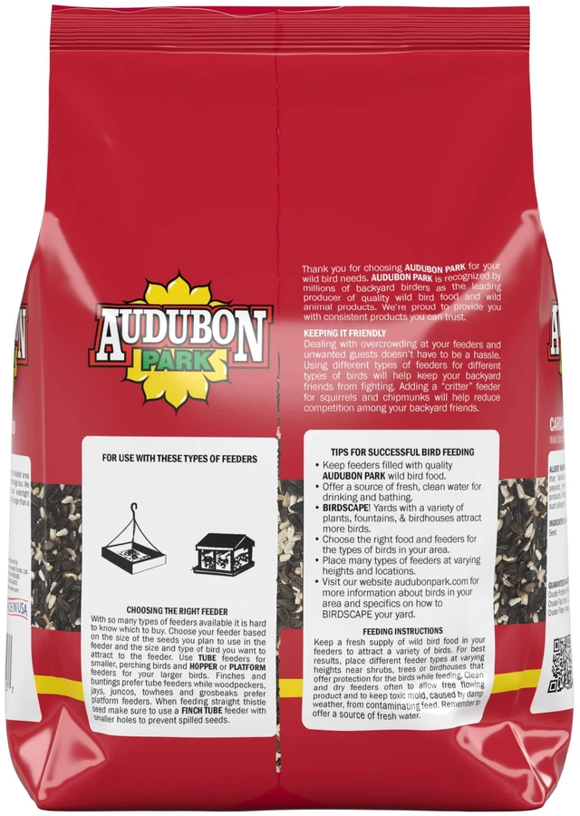 Alt view image 3 of 6 - Audubon Park Cardinal Blend Wild Bird Food, 4-Pound Bag for Outside Feeders