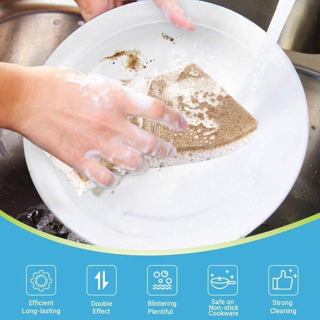 Alt view image 4 of 6 - AIDEA XL Non-Scratch Scrub Sponges for Dishes, 6Count