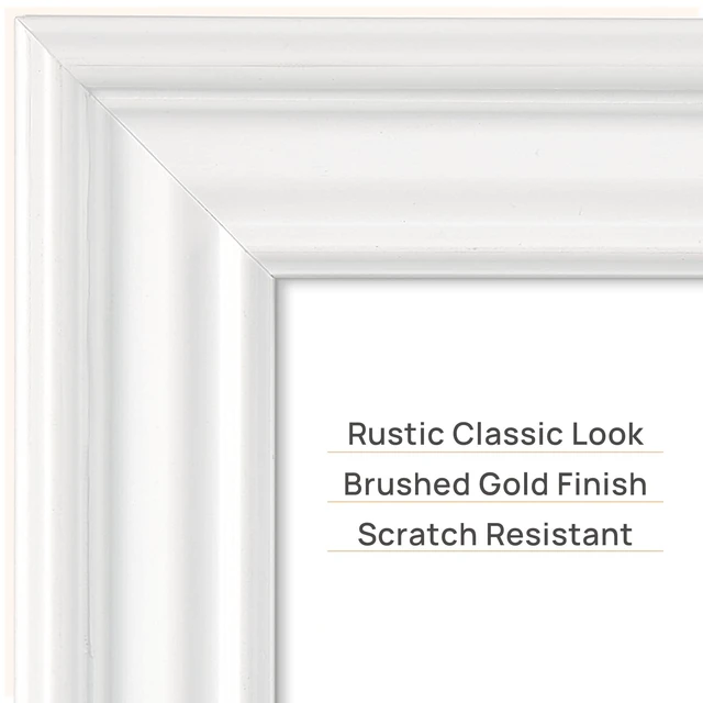 Alt view image 6 of 7 - Upsimples 5x7 Picture Frame, Vintage Frame Decor, 1 Pack, White