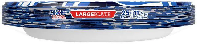 Alt view image 3 of 6 - Dixie Ultra Heavy Duty Paper Plates, Large, 11-Inch, 25 Count, 3X Stronger*