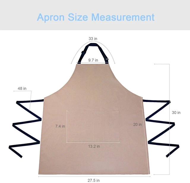 Alt view image 2 of 6 - 2 Pack Kitchen Aprons, Waterproof and Oil Resistant, 2 Pockets, Adjustable Neck Strap