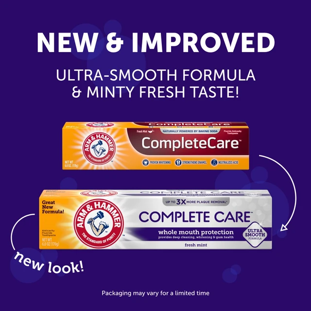 Alt view image 6 of 6 - Arm & Hammer Complete Care Toothpaste, Fresh Mint, 6.0oz