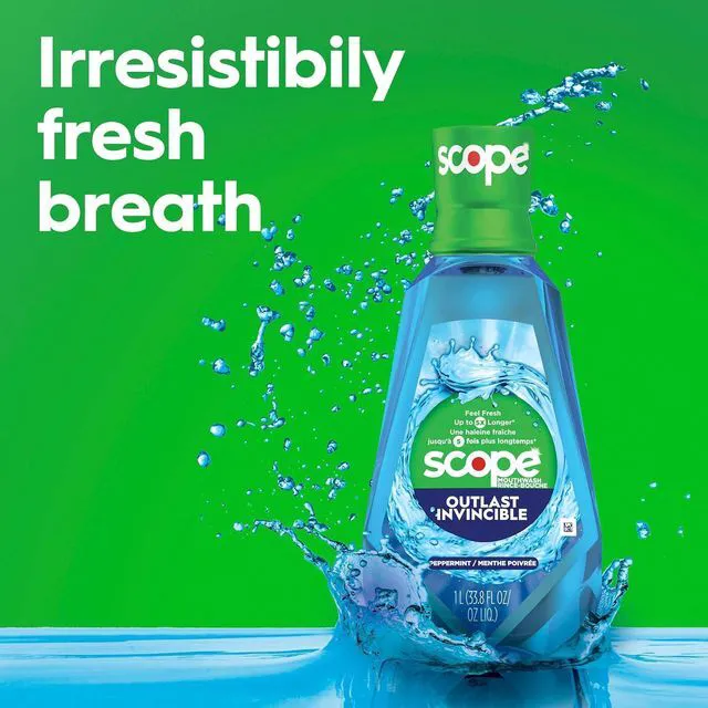 Alt view image 2 of 7 - Crest Scope Outlast Mouthwash, Long Lasting Peppermint, 1L