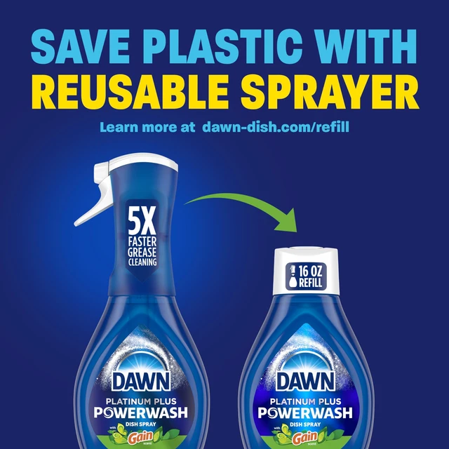 Alt view image 7 of 7 - Dawn Powerwash Gain Original Dish Spray, Dish Soap Starter Kit, 16 Fl Oz