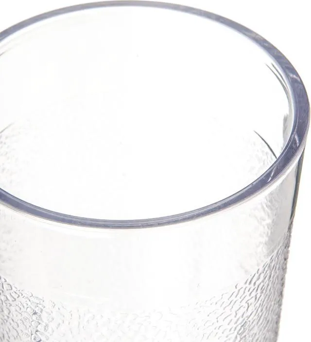 Alt view image 5 of 6 - CFS 55018107 Stackable ShatterResistant Plastic Tumbler, 5oz., Clear (Pack of 6)