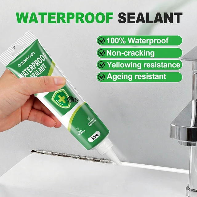 Alt view image 2 of 6 - Silicone Caulk 15.9Fl Oz 3-Pack (5.3Fl Oz Each) Squeeze Tube Waterproof