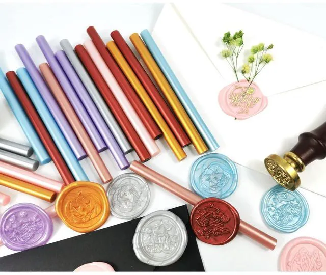 Alt view image 2 of 6 - Gold Hot Melt Glue Sticks for Letter Seal Stamp