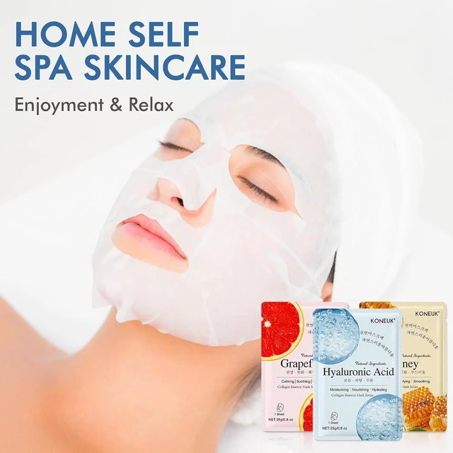 Alt view image 4 of 7 - 9 Pack Collagen Hydrating Sheet Face Masks for Women Skincare