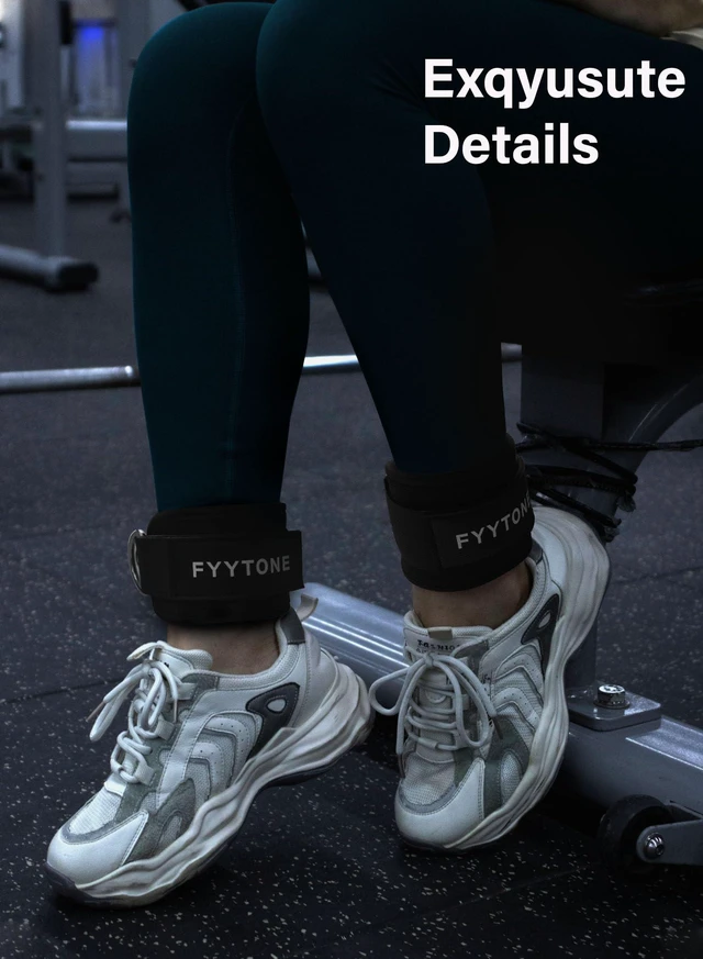 Alt view image 5 of 6 - Ankle Strap (Pair) for Cable Machine, Kickbacks, Leg Extensions, Lower Body Exercises, Glute Workouts, Booty Hip Abductors, Home & Gym