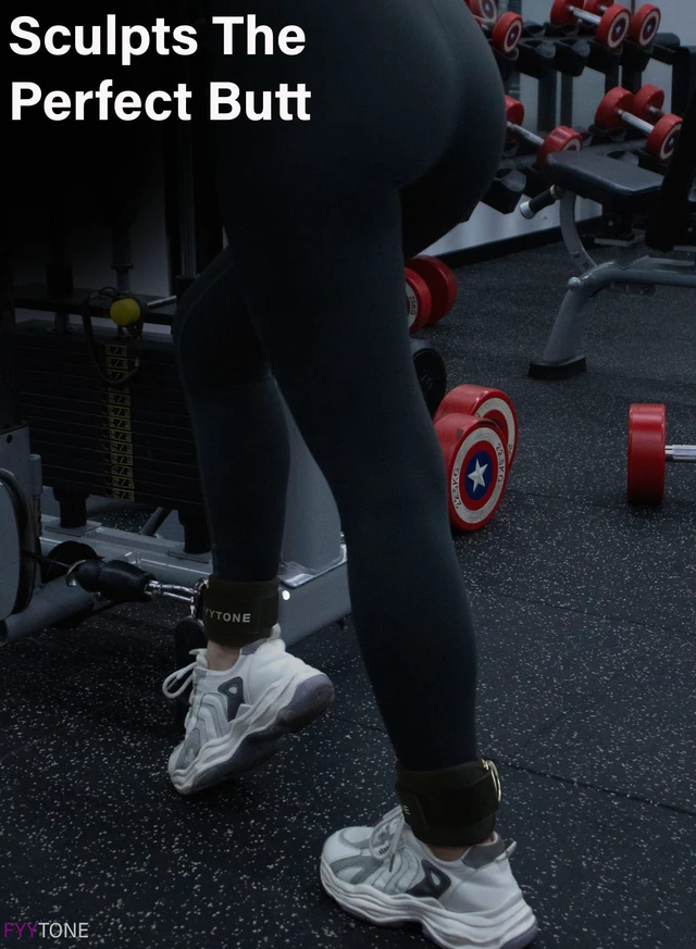 Alt view image 2 of 6 - Ankle Strap (Pair) for Cable Machine, Kickbacks, Leg Extensions, Lower Body Exercises, Glute Workouts, Booty Hip Abductors, Home & Gym