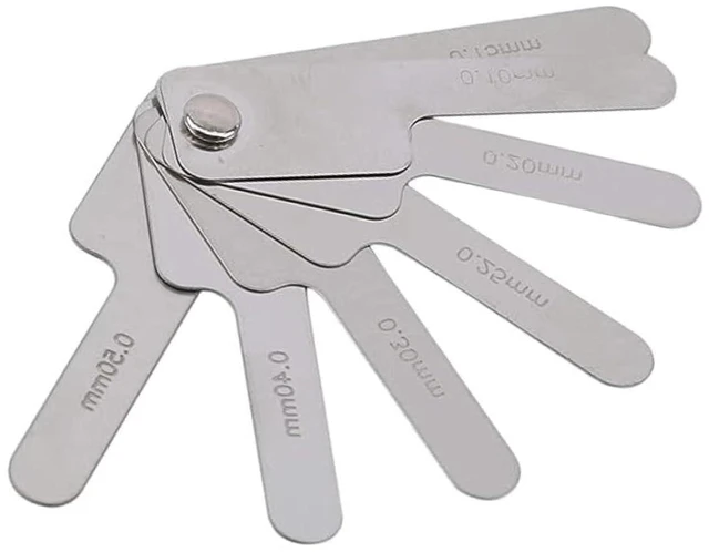 Main image of 1Pc Silver Stainless Steel Dental Orthodontic IPR Gauge Ruler 0.1-0.5mm Metric and Imperial Measuring Tool