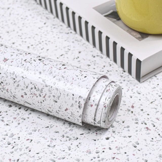Alt view image 6 of 6 - MelunMer White Marble Contact Paper 15.7" x 118" for Countertops