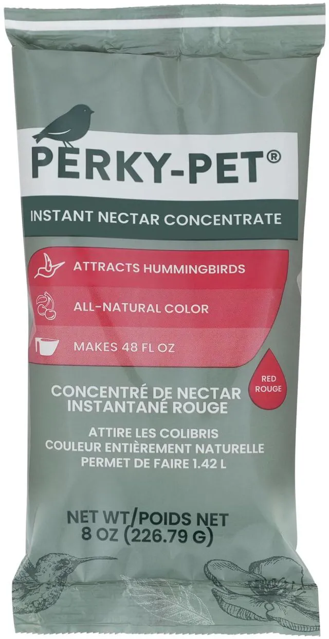 Main image of Perky-Pet Hummingbird Nectar Concentrate 8oz Powder Makes 48fl oz Nectar 240SF Attract and Feed Hummingbirds