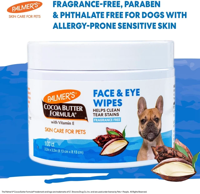 Alt view image 2 of 7 - Palmer's for Pets Face and Eye Dog Wipes, Unscented, 100 Count