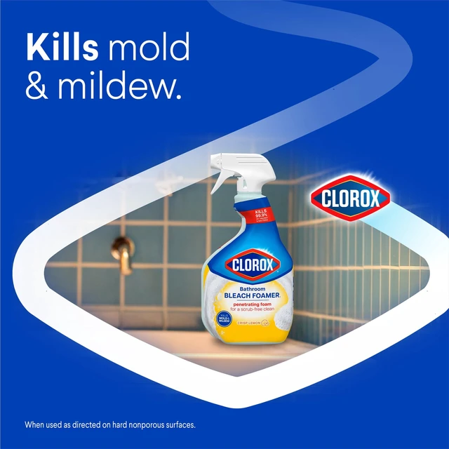 Alt view image 4 of 5 - Clorox Bleach Foamer Bathroom and Shower Cleaner Spray, Crisp Lemon, 30fl oz