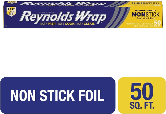 Main image of Reynolds Wrap Non-Stick Aluminum Foil Roll, 12-Inch Wide, 50 Sq. Ft.