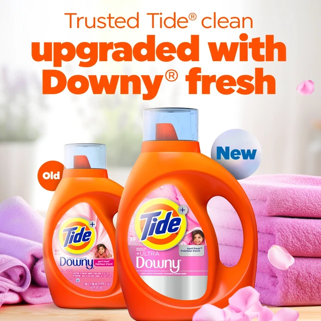 Alt view image 4 of 5 - Tide Liquid Laundry Detergent Plus Ultra Downy, April Fresh Scent, 30 fl oz, 21 Loads