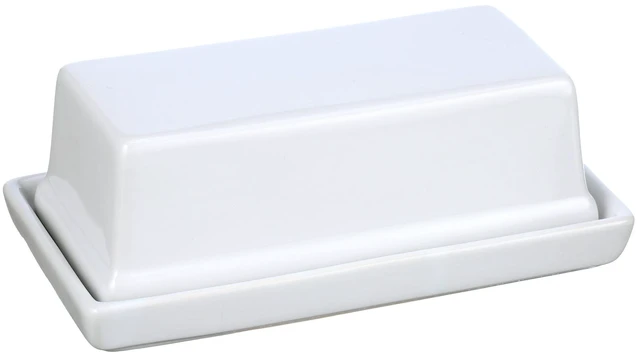 Alt view image 2 of 6 - Mainstays Butter Dish with Lid, Stoneware, White