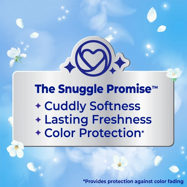 Alt view image 4 of 5 - Snuggle Liquid Fabric Softener, Cuddle-Up Fresh Blue Sparkle, 39.4 oz, 58 Loads